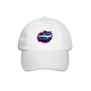 Voiture / Véhicule / Voiture de tourisme / Mobile / Ancienne / Conduite - Casquette classique - blanc/blanc - Devant