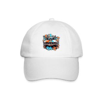 Voiture / Véhicule / Voiture de tourisme / Mobile / Ancienne / Conduite - Casquette classique - blanc/blanc - Devant
