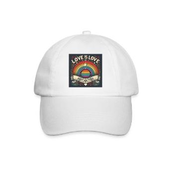 LOVE is LOVE - Casquette classique - blanc/blanc - Devant