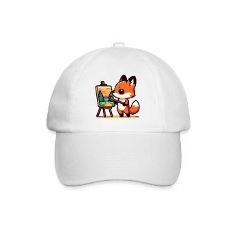 Fox Palette: Der Waldmaler - Baseballkappe - Weiß/Weiß - Vorne