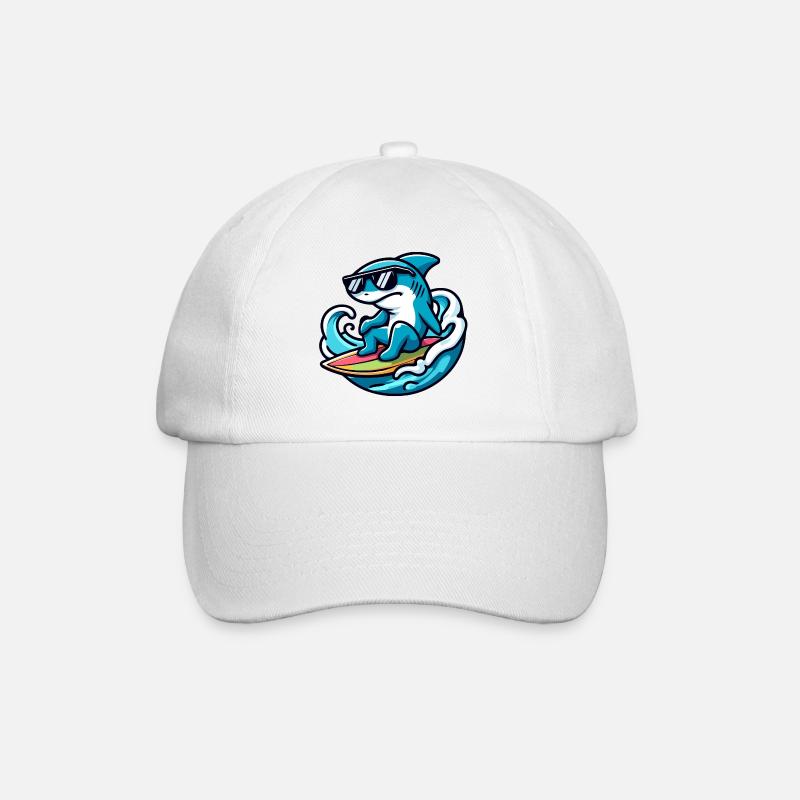 Shark Wave Rider : la sensation du surf - Casquette classique - blanc/blanc