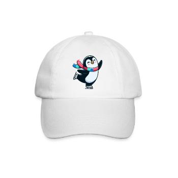 Valse d’hiver Pingouin : La danseuse de glace - Casquette classique - blanc/blanc - Devant