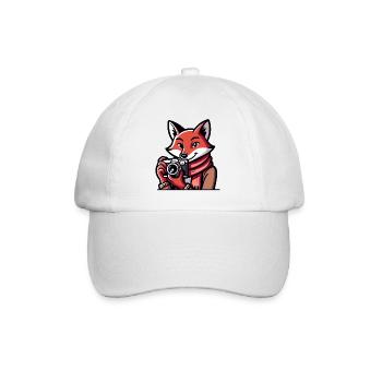 Shutter Fox: The Snapshot Adventurer - Baseball Cap - white/white - Front