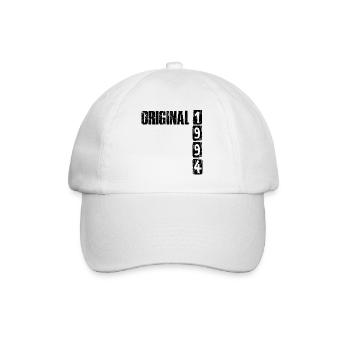 1994 Jahrgang Vintage Geburtstag Geschenk - Baseballkappe - Weiß/Weiß - Vorne