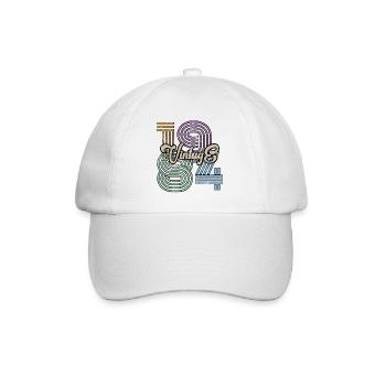 1984 Vintage - Baseballkappe - Weiß/Weiß - Vorne