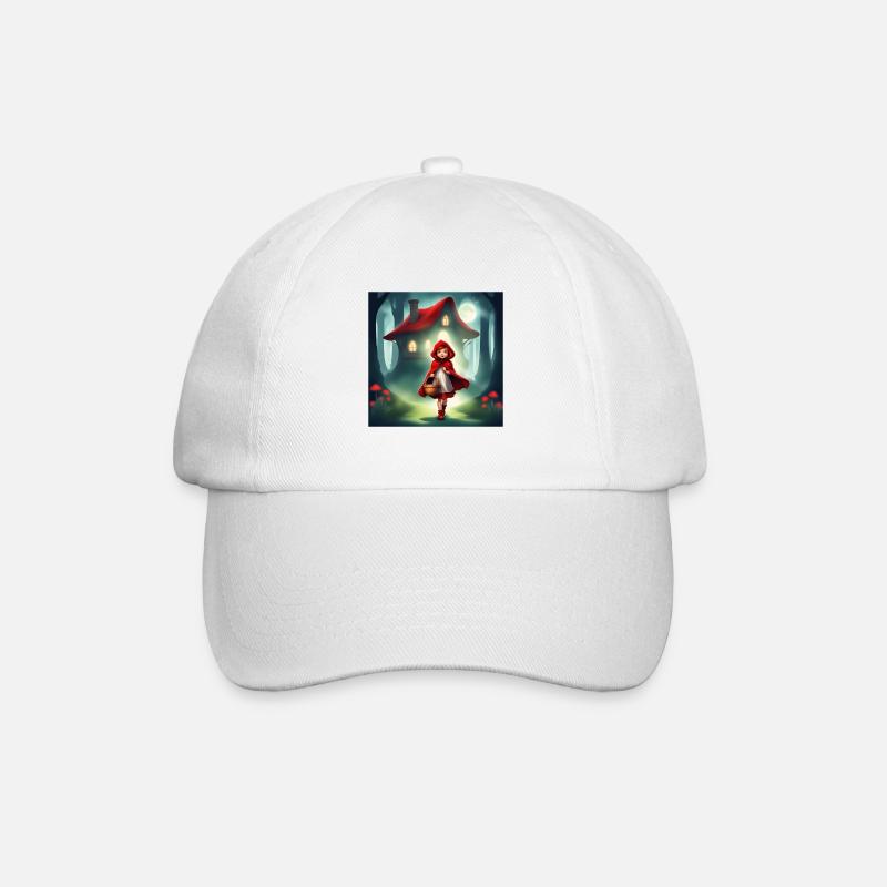 Rotkäppchen, ein wunderbares Märchen - Baseballkappe - Weiß/Weiß