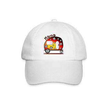 DEUTSCHLAND CAMPING - FUßBALL MAMA - Baseballkappe - Weiß/Weiß - Vorne