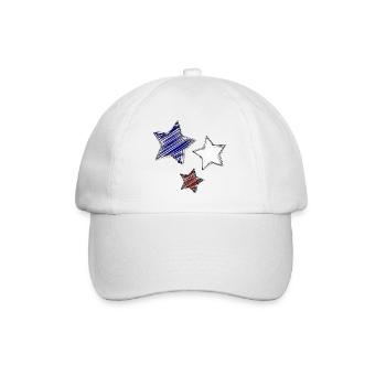 STAR. STARS. FEAST. ANNIVERSARY. CHRISTMAS - Baseball Cap - white/white - Front
