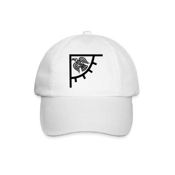 Drapeau Viking Coin Corbeau - Casquette classique - blanc/blanc - Devant