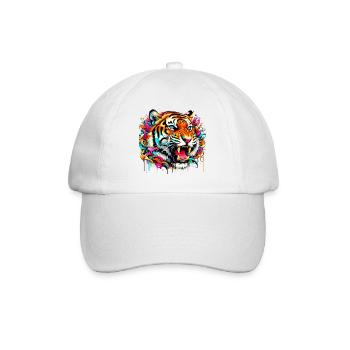 Tiger - Baseballkappe - Weiß/Weiß - Vorne