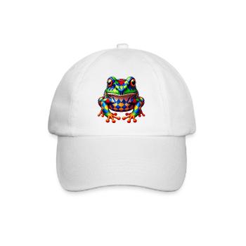 Frog - Baseball Cap - white/white - Front