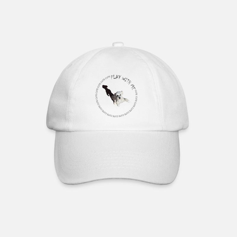 Play with me - Baseball Cap - white/white