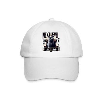BKH Britisch Kurzhaar Blue Katze Königssessel - Baseballkappe - Weiß/Weiß - Vorne