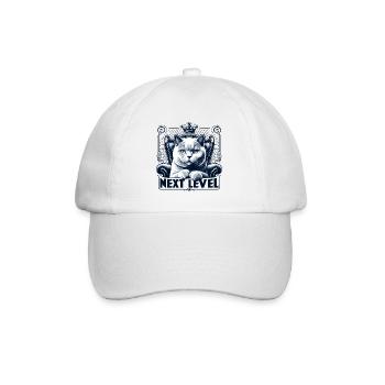 BKH Britisch Kurzhaar Blue Katze Königssessel - Baseballkappe - Weiß/Weiß - Vorne
