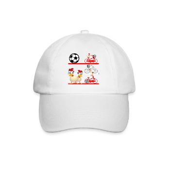 AUTRICHE Poulets Football - Casquette classique - blanc/blanc - Devant