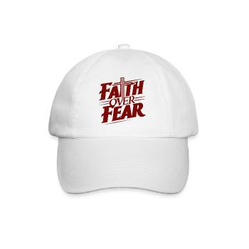Imprimé motif Faith Gives Courage - Casquette classique - blanc/blanc - Devant