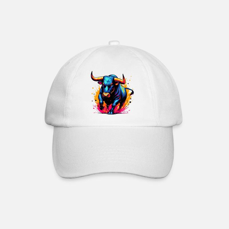 Taureau - Casquette classique - blanc/blanc