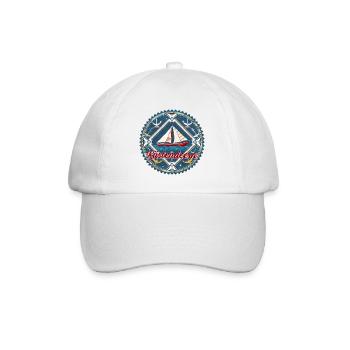 Segelschiff Küstendeern - Baseballkappe - Weiß/Weiß - Vorne