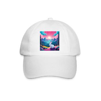 Lapin sur la montagne - Casquette classique - blanc/blanc - Devant