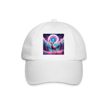 Cerfs sur la montagne - Casquette classique - blanc/blanc - Devant
