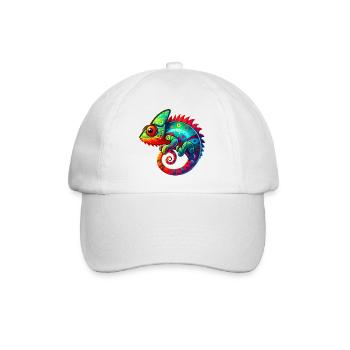 Chamäleon - Baseballkappe - Weiß/Weiß - Vorne