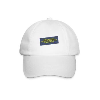 C'est pas ma faute si vous avez mauvais goût - Casquette classique - blanc/blanc - Devant