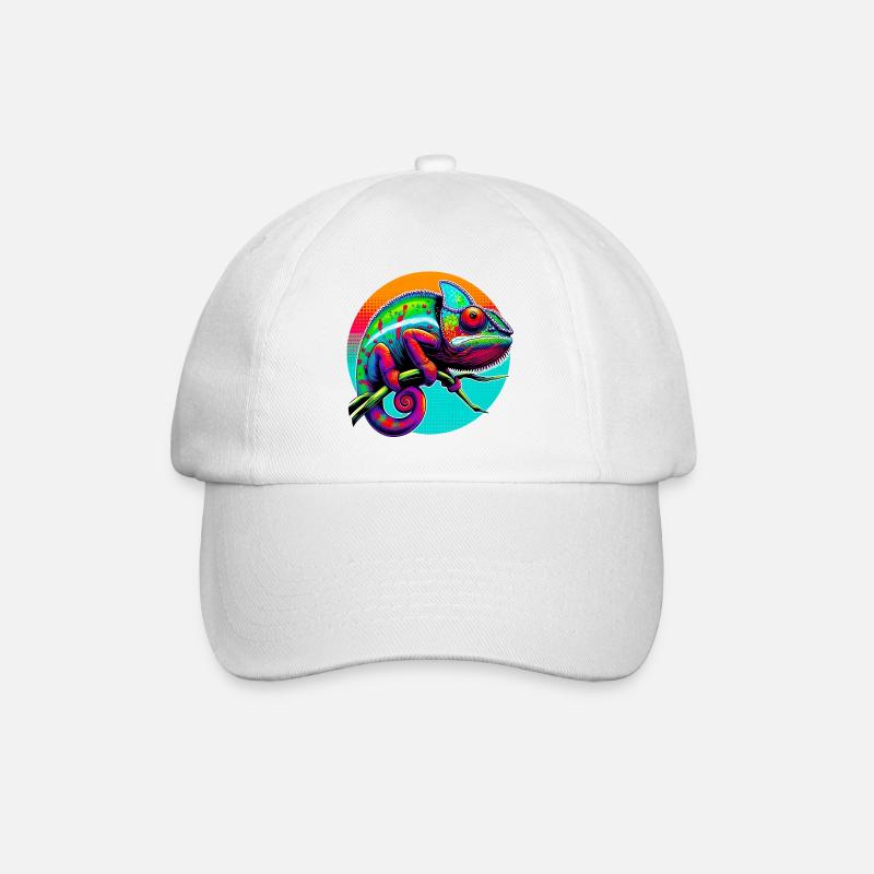 Chameleon - Baseball Cap - white/white