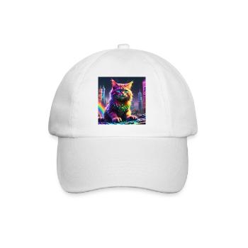Chat - Casquette classique - blanc/blanc - Devant