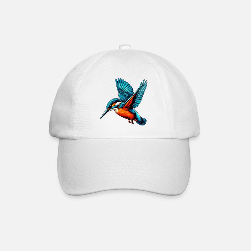 Eisvogel - Baseballkappe - Weiß/Weiß