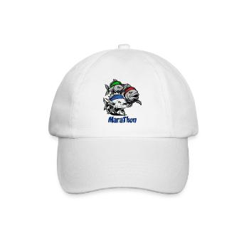 MARATHON ! (footing, running) - Casquette classique - blanc/blanc - Devant