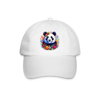 Panda - Baseballkappe - Weiß/Weiß - Vorne
