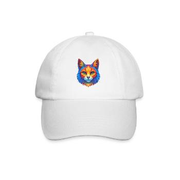 Chat turc de Van, dessin animé kawaii, animal de compagnie - Casquette classique - blanc/blanc - Devant