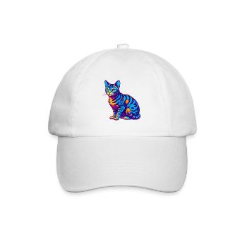 Ocicat Chat Race Dessin Animé Kawaii Animal Pet - Casquette classique - blanc/blanc - Devant