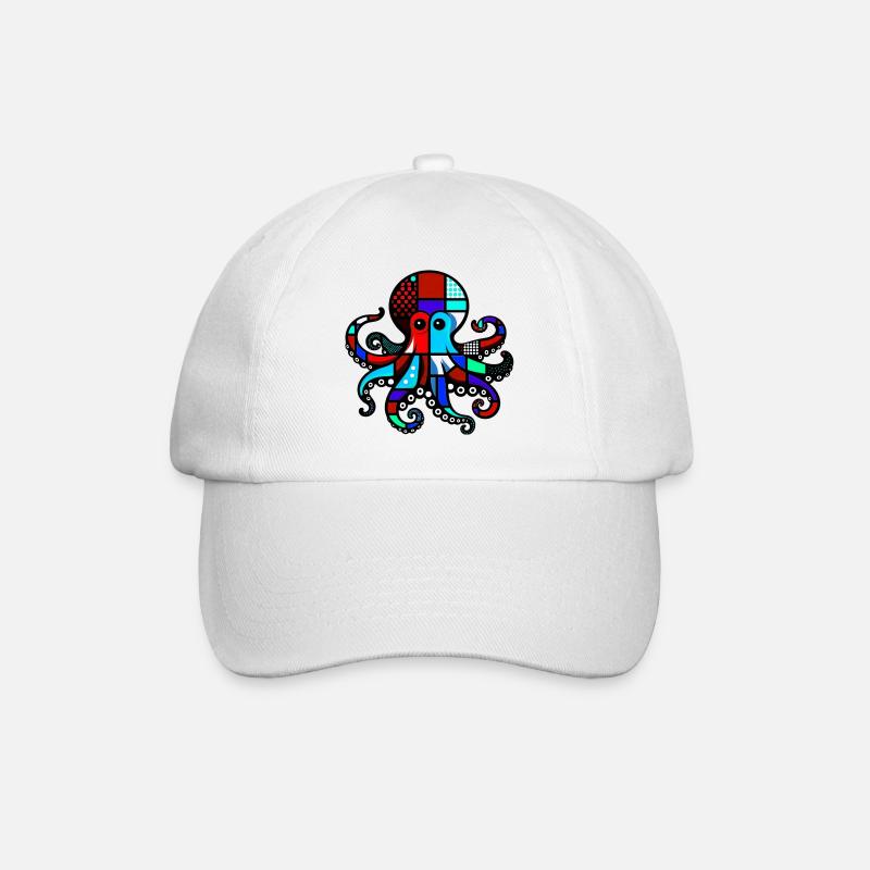 Pieuvre - Casquette classique - blanc/blanc