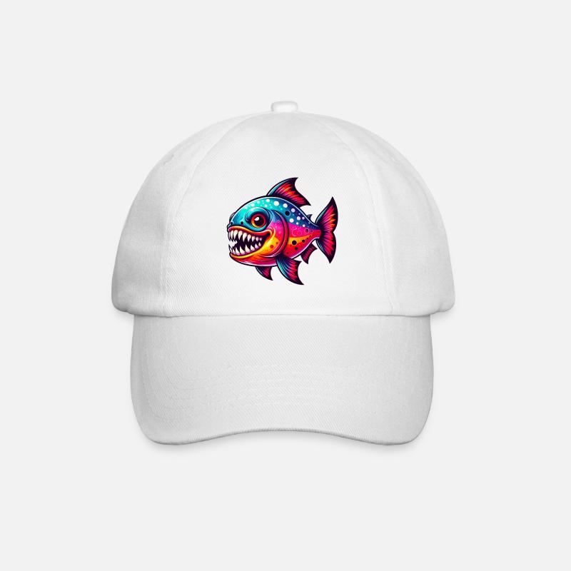 Piranha - Baseballkappe - Weiß/Weiß