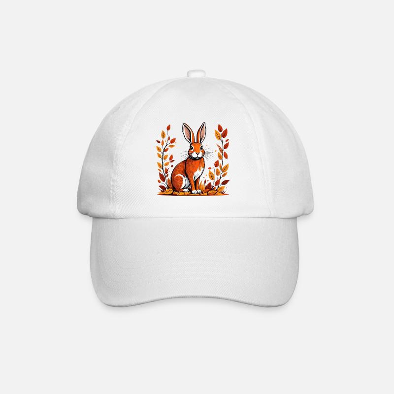 Herbst-Kaninchen - Baseballkappe - Weiß/Weiß