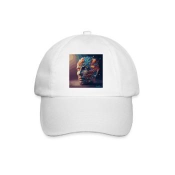 "Power of Nature" - Artistic Hoodie by Profit Mind - Baseball Cap - white/white - Front