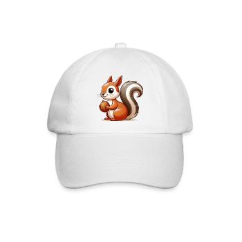 Squirrel - Baseball Cap - white/white - Front