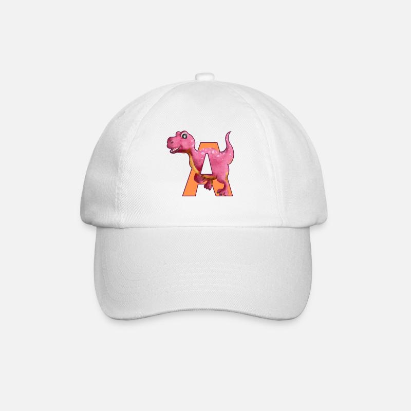 A - DINOSAURE, personnalisable - Casquette classique - blanc/blanc