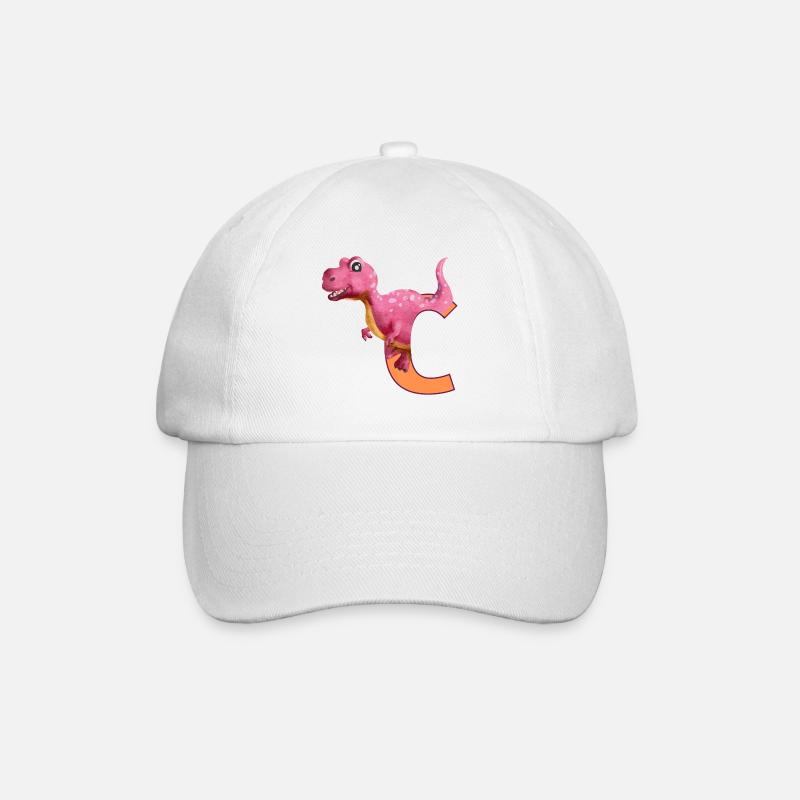 C - DINOSAURE, personnalisable - Casquette classique - blanc/blanc
