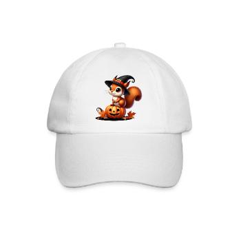 Écureuil mignon d’Halloween : un plaisir effrayant et doux - Casquette classique - blanc/blanc - Devant