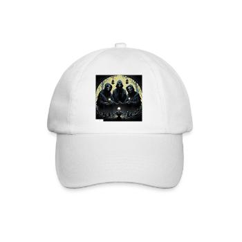 Horror cult friends - Baseball Cap - white/white - Front