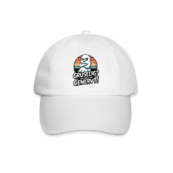 Genervter Geist Gruselige Wut - Baseballkappe - Weiß/Weiß - Vorne