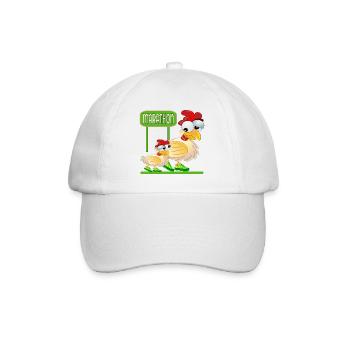 MARATHON RUNNING - GEFLÜGEL HUHN - Baseballkappe - Weiß/Weiß - Vorne