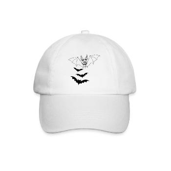 Gemeiner Vampir - Baseballkappe - Weiß/Weiß - Vorne