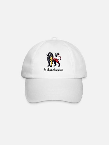 Motif du drapeau lion de Maasmechelen - Casquette classique - blanc/blanc