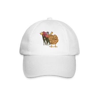 Poule Poulet du jardin printanier Poulet - Casquette classique - blanc/blanc - Devant