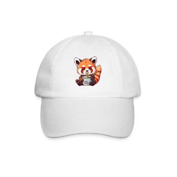Red Panda Little Panda Ramen - Baseball Cap - white/white - Front
