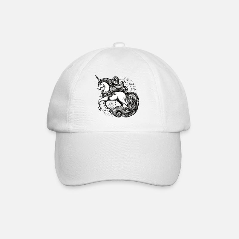Einhorn Magischer Einhorntraum - Baseballkappe - Weiß/Weiß