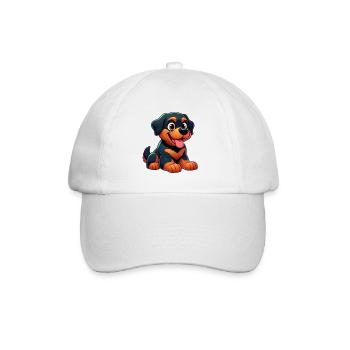 Rottweiller 3 - Baseballkappe - Weiß/Weiß - Vorne